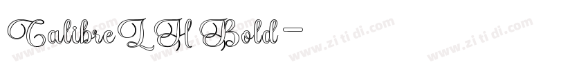 CalibreLH Bold字体转换